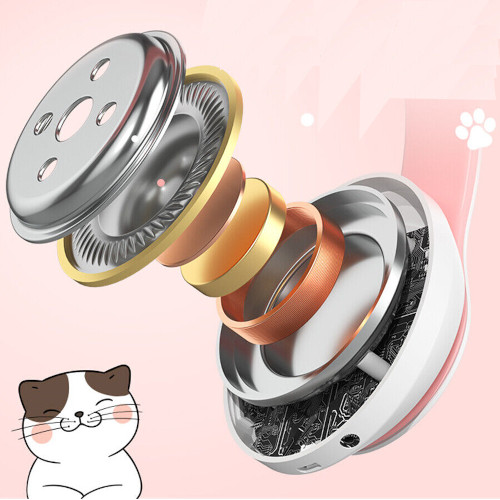 STN-28 Wireless Cat Ear Headphone Cute Cat Headset With Microphone Stereo Music Headsets Control Lights Earphone